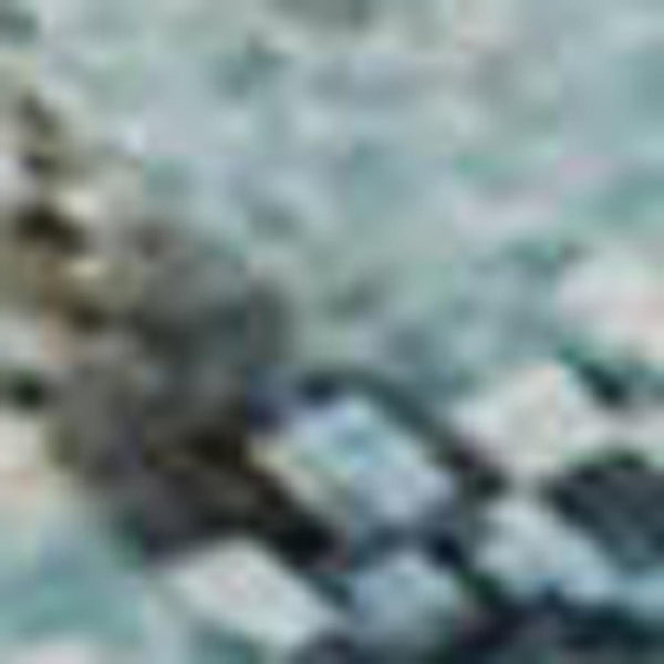 HomeRoots 5' X 8' Blue and Gold Abstract Washable Area Rug - Durable, UV Protected, and Stain Resistant Design! 701439