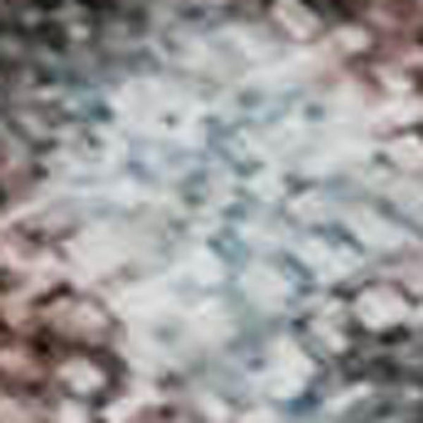 HomeRoots 5' X 8' Coral and Blue Abstract Area Rug - Washable, UV Protected, Durable, and Stylish Home Accent 701445