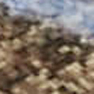 HomeRoots 8' X 10' Terra Cotta and Blue Abstract Area Rug - Durable, UV-Protected, Stain-Resistant Design for Homes 701507