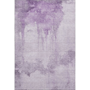 HomeRoots 10' X 14' Modern Lavender & Purple Abstract Washable Area Rug with UV Protection & Stain Resistance 701527