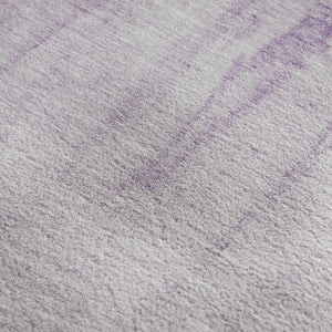 HomeRoots 10' X 14' Modern Lavender & Purple Abstract Washable Area Rug with UV Protection & Stain Resistance 701527
