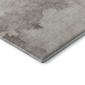 HomeRoots 9' X 12' Abstract Washable Area Rug in Taupe & Beige – Durable, UV-Protected & Family-Friendly Design 701538
