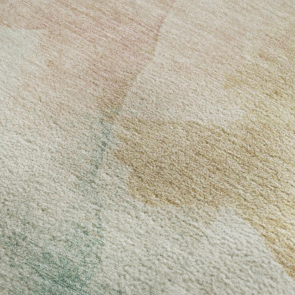 HomeRoots 9' X 12' Pearl Teal Abstract Area Rug – Washable, UV-Protected, Durable Design for Family Spaces 701574