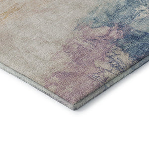 HomeRoots 8' X 10' Pearl Blue & Lavender Abstract Area Rug - Stylish, Washable, UV-Protected for Busy Homes 701585