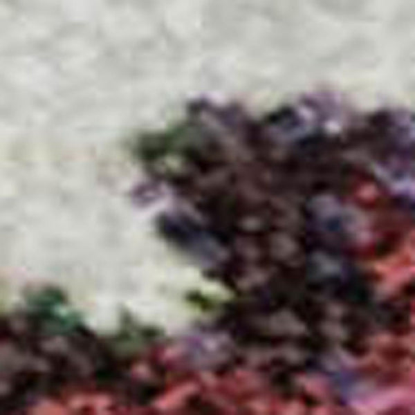 HomeRoots 8' X 10' Washable Navy Blue Floral Area Rug with UV Protection - Stain Resistant for Homes & Patios 701627