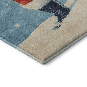 HomeRoots 8' X 10' Vibrant Floral Area Rug - Washable, UV Protected, Stain Resistant for High-Traffic Homes 701633
