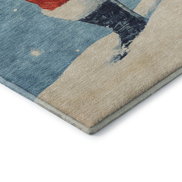 HomeRoots 8' X 10' Vibrant Floral Area Rug - Washable, UV Protected, Stain Resistant for High-Traffic Homes 701633