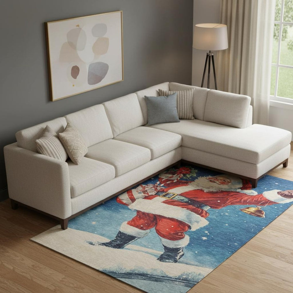 HomeRoots 9' X 12' Vibrant Floral Washable Area Rug with UV Protection – Durable, Stain-Resistant, Non-Slip Design 701634