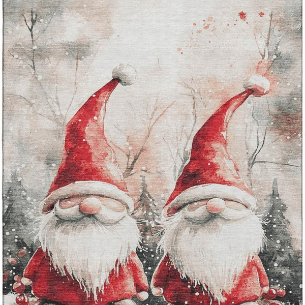 HomeRoots 10' X 14' Elegant Floral Washable Area Rug with UV Protection - Stain-Resistant & Durable Design 701641