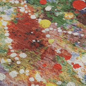 HomeRoots 8' X 10' Elegant Floral Washable Area Rug with UV Protection - Perfect for Family Spaces & Patios! 701645