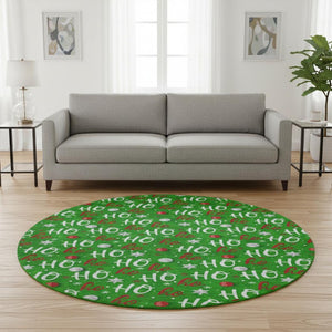 HomeRoots 8' Colorful Polka Dot Washable Round Rug with UV Protection - Durable, Stylish, and Stain-Resistant! 701650