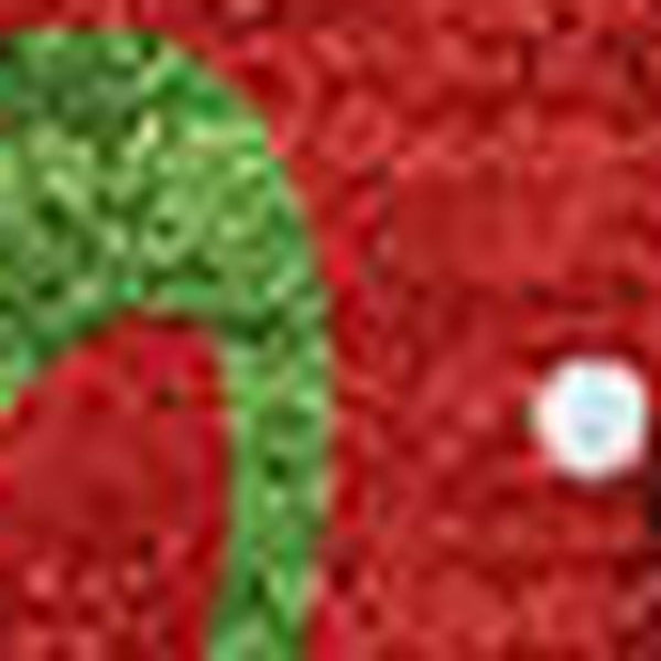 HomeRoots 8' X 10' Colorful Red, White & Green Polka Dot Washable Area Rug with UV Protection & Non-Slip Backing 701663