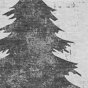 HomeRoots 5' X 8' Gray And Charcoal Floral Area Rug - Washable, UV Protected, Stain Resistant, Stylish Design! 701667