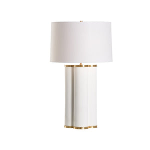 Bashford Table Lamp White/Cream, Gold 70166 Chelsea House