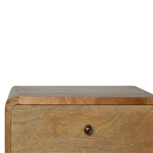 HomeRoots 22" Brown Solid Wood Nightstand with Two Drawers, Stylish Storage & Versatile Design for Any Room 701702