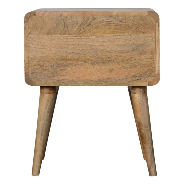 HomeRoots 22" Brown Solid Wood Nightstand with Two Drawers, Stylish Storage & Versatile Design for Any Room 701702