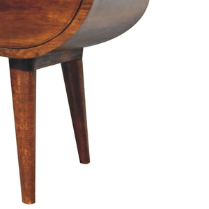 HomeRoots 24" Brown Solid Wood Nightstand with Drawer & Shelf - Stylish, Durable, Perfect for Any Space! 701706