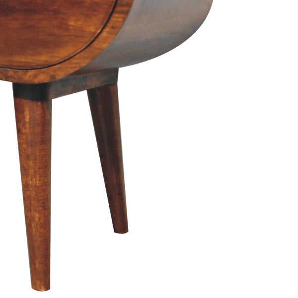 HomeRoots 24" Brown Solid Wood Nightstand with Drawer & Shelf - Stylish, Durable, Perfect for Any Space! 701706