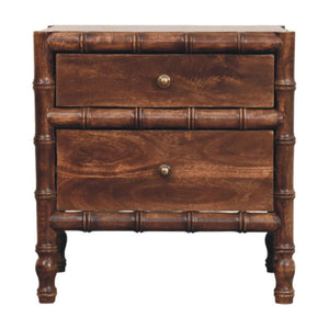 HomeRoots 23" Brown Solid Wood Nightstand with Drawer & Open Shelf - Rustic Charm for Every Bedroom Style 701712
