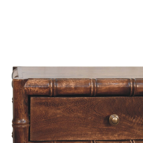 HomeRoots 23" Brown Solid Wood Nightstand with Drawer & Open Shelf - Rustic Charm for Every Bedroom Style 701712