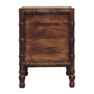 HomeRoots 23" Brown Solid Wood Nightstand with Drawer & Open Shelf - Rustic Charm for Every Bedroom Style 701712