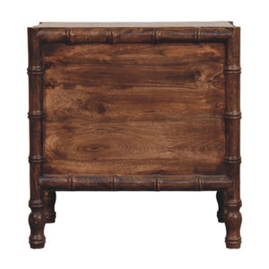 HomeRoots 23" Brown Solid Wood Nightstand with Drawer & Open Shelf - Rustic Charm for Every Bedroom Style 701712