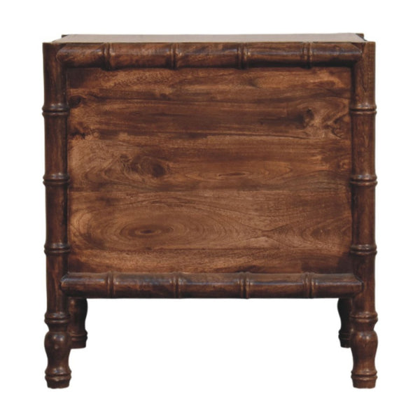 HomeRoots 23" Brown Solid Wood Nightstand with Drawer & Open Shelf - Rustic Charm for Every Bedroom Style 701712