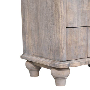 HomeRoots 25" Brown Solid Wood Two Drawer Nightstand - Stylish, Durable, Modern Storage Solution for Any Room 701714