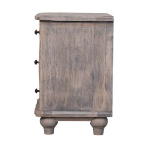 HomeRoots 25" Brown Solid Wood Two Drawer Nightstand - Stylish, Durable, Modern Storage Solution for Any Room 701714