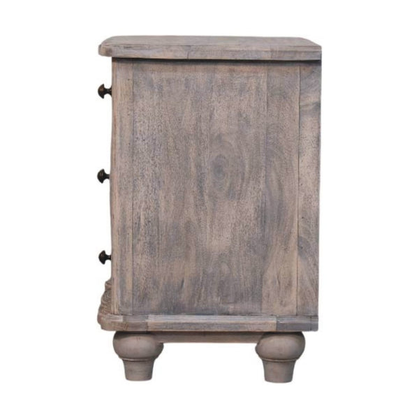 HomeRoots 25" Brown Solid Wood Two Drawer Nightstand - Stylish, Durable, Modern Storage Solution for Any Room 701714