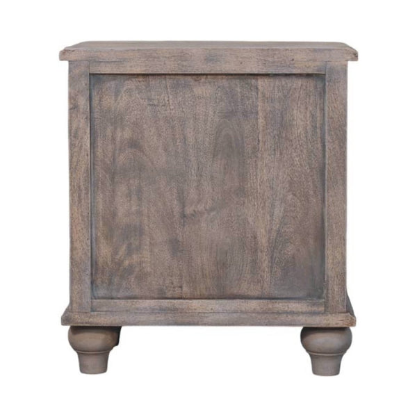 HomeRoots 25" Brown Solid Wood Two Drawer Nightstand - Stylish, Durable, Modern Storage Solution for Any Room 701714