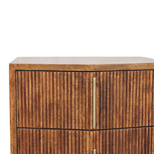 HomeRoots 22" Solid Wood Nightstand with 2 Drawers - Modern Storage Table, Versatile Accent for Any Room 701716