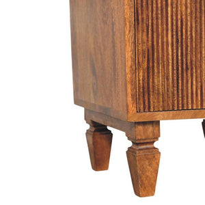 HomeRoots 22" Solid Wood Nightstand with 2 Drawers - Modern Storage Table, Versatile Accent for Any Room 701716