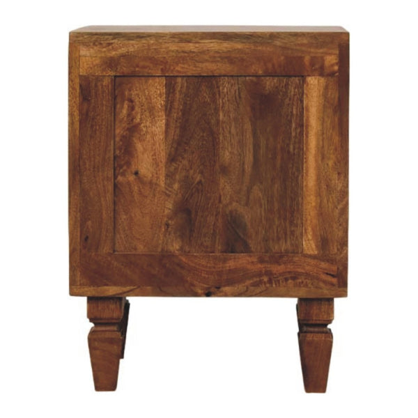 HomeRoots 22" Solid Wood Nightstand with 2 Drawers - Modern Storage Table, Versatile Accent for Any Room 701716