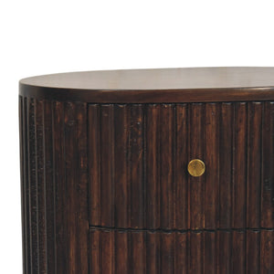HomeRoots 22" Solid Wood Two Drawer Nightstand – Modern, Durable Accent Table for Bedroom, Living Room & Office 701718