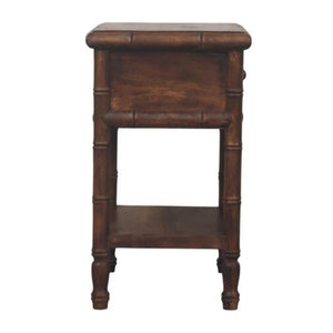HomeRoots 24" Solid Wood Two Drawer Nightstand - Modern, Versatile Bedside Table with Open Shelf & Storage 701730