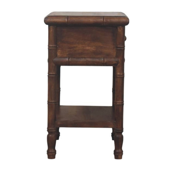 HomeRoots 24" Solid Wood Two Drawer Nightstand - Modern, Versatile Bedside Table with Open Shelf & Storage 701730