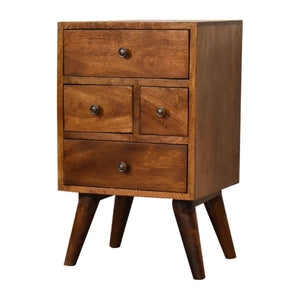 HomeRoots 24" Solid Wood Two-Drawer Nightstand in Rich Brown - Versatile Storage & Stylish Accent Table 701731