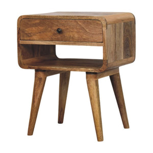 HomeRoots 22" Brown Solid Wood Nightstand with Two Drawers - Stylish, Durable Storage for Any Space 701732