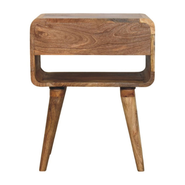 HomeRoots 22" Brown Solid Wood Nightstand with Two Drawers - Stylish, Durable Storage for Any Space 701732