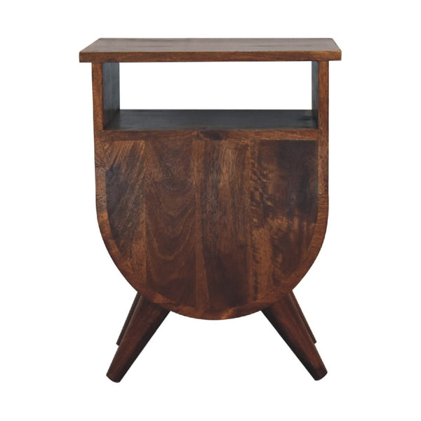 HomeRoots 21" Brown Solid Wood Nightstand with Two Drawers – Modern Design, Compact, Versatile Storage Solution 701735