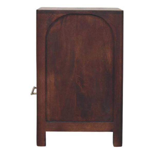 HomeRoots 22" Brown Solid Wood Nightstand with Two Drawers – Compact, Stylish Storage for Any Room Decor 701738
