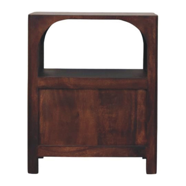 HomeRoots 22" Brown Solid Wood Nightstand with Two Drawers – Compact, Stylish Storage for Any Room Decor 701738