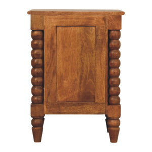 HomeRoots 22" Solid Wood Two Drawer Nightstand - Stylish, Compact Storage Solution for Modern Bedrooms & More 701741