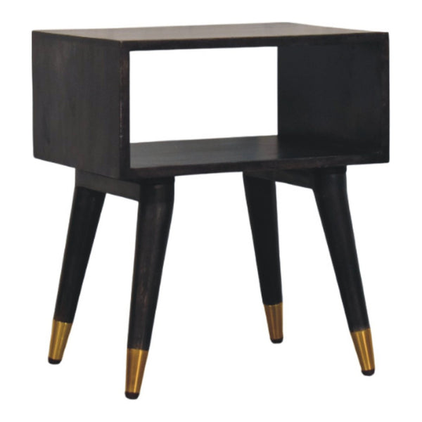 HomeRoots 21" Solid Wood Nightstand with Two Drawers - Stylish, Durable, Modern Design for Bedroom or Living Room 701744