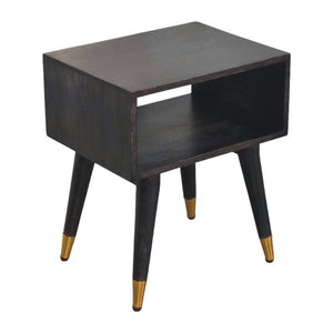 HomeRoots 21" Solid Wood Nightstand with Two Drawers - Stylish, Durable, Modern Design for Bedroom or Living Room 701744