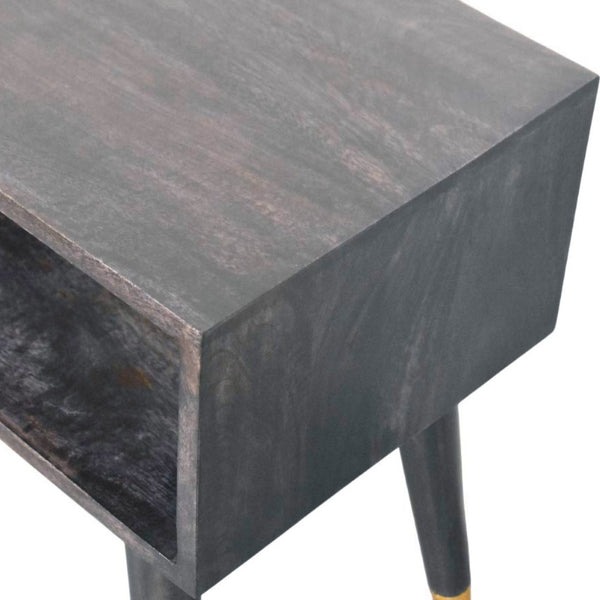 HomeRoots 21" Solid Wood Nightstand with Two Drawers - Stylish, Durable, Modern Design for Bedroom or Living Room 701744