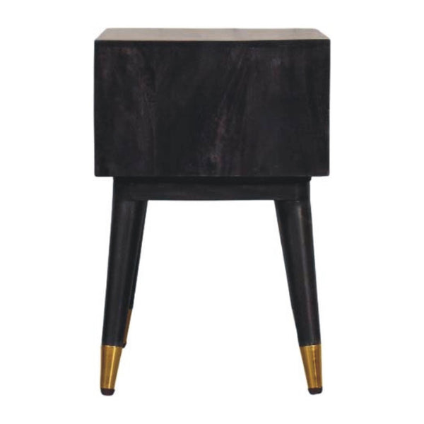 HomeRoots 21" Solid Wood Nightstand with Two Drawers - Stylish, Durable, Modern Design for Bedroom or Living Room 701744