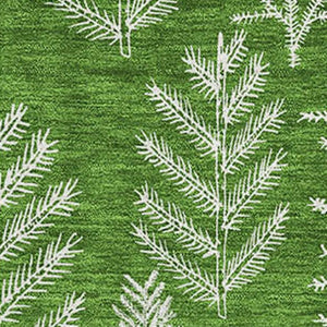 HomeRoots 10' Green & Ivory Floral Washable Area Rug - UV Protected, Stain Resistant, Perfect for Busy Homes! 701762
