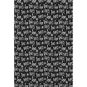 HomeRoots 9' X 12' Black And Ivory Abstract Geometric Area Rug - Washable, UV Protected, Durable & Stylish! 701791